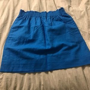 J.Crew Linen Sidewalk Skirt - Blue!